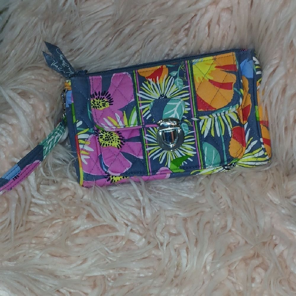 Vera Bradley Vibrant Floral Women's Wallet Clutch